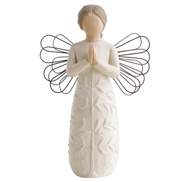 wt-26170ArWs7aYAp6CMz Willow Tree, Willow Tree Engel, Demdaco, Susan Lordi, Angel, Engel, Skultur, Willow Tree Figur, A Tree A Prayer, Ein Baum, ein Gebet, Willowtree, 26170
