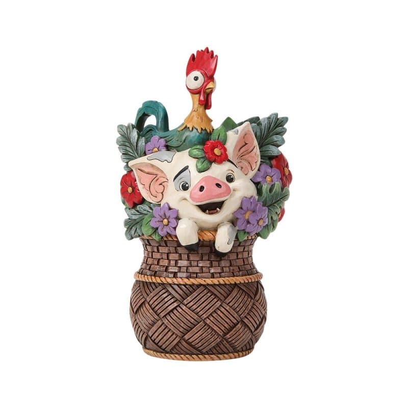 Paradise Pals Pua & Hei Hei 6019911 - Vaiana Moana Disney Traditions Jim Shore Disneyfigur