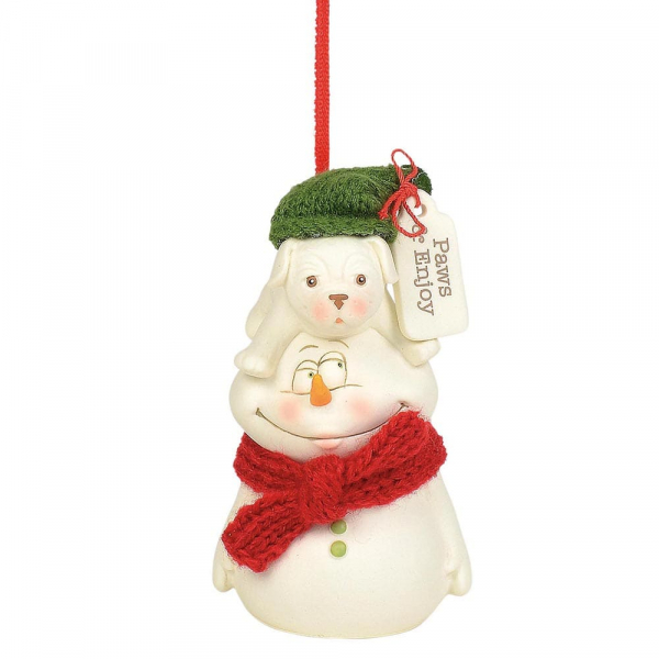 sb-6004258 Kristi Jensen Piero, Snowpinions, Snowbabies, Department 56, Schneemann, Ornament, Anhänger, Paws & Enjoy, 6004258