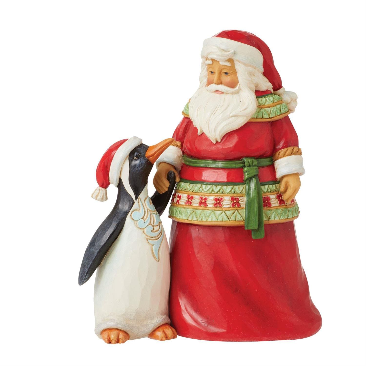 6012967 Jim Shore, Heartwood Creek, Heartwood Creek by Jim Shore, 6012967, Dear Santa I've Been Good Santa, Santa with Penguin, Weihnachtsmann mit Pinguin, Jim Shore Santa, Heartwood Creek Weihnachtsmann