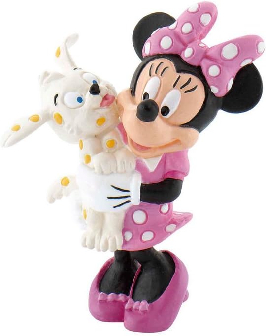 Micky & Friends - Minnie Maus mit Hund / Walt Disney Spielfigur - Tortenfigur - Disneyfigur Bullyland 15329 Micky & Friends - Minnie Maus mit Hund / Walt Disney Spielfigur - Tortenfigur - Disneyfigur Bullyland 15329