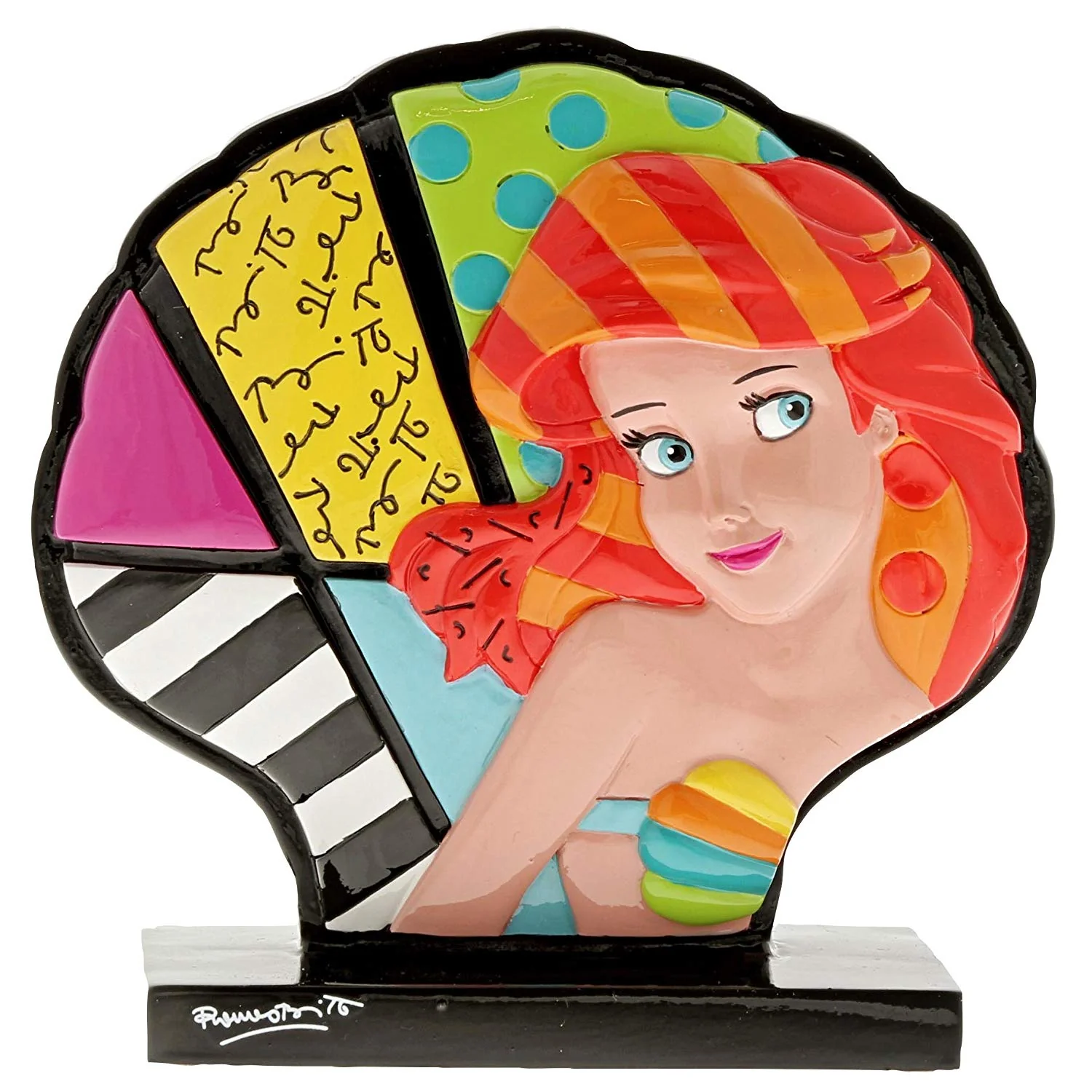 Icon - Ariel Shell / Arielle Muschel Disney Romero Britto 6001007 Icon - Ariel Shell / Arielle Muschel Disney Romero Britto 6001007