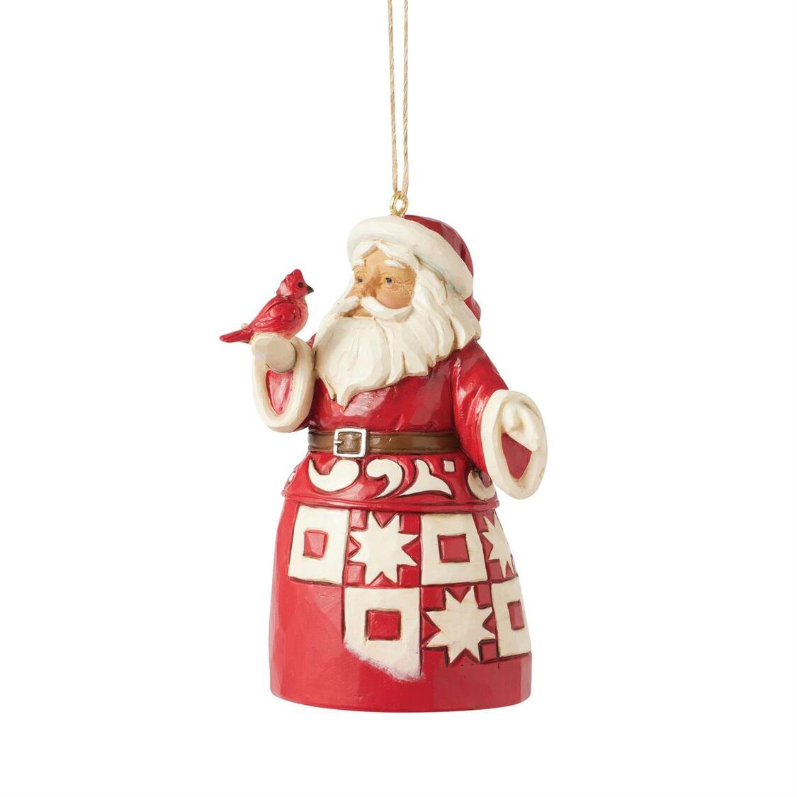 Nordic Noel Weihnachtsmann mit Cardinal Ornament - Heartwood Creek by Jim Shore 6017028 Nordic Noel Weihnachtsmann mit Cardinal Ornament - Heartwood Creek by Jim Shore 6017028