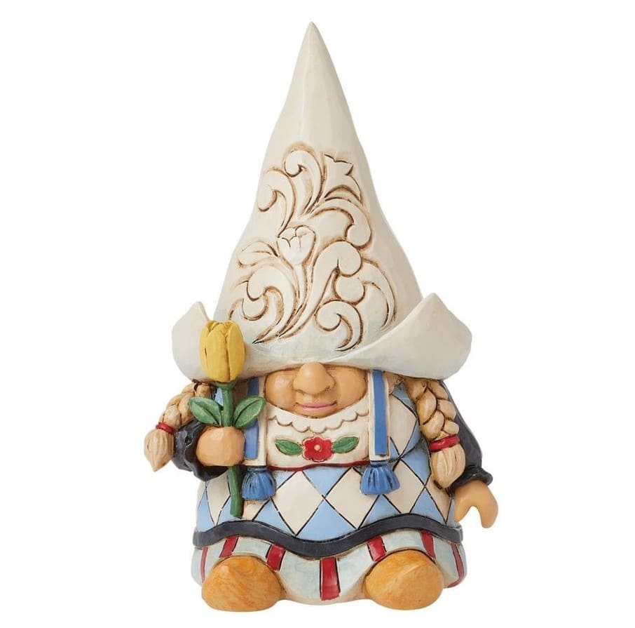 6016378 Jim Shore, Heartwood Creek, 6016378, Dutch Dreams Girl Gnome, Wichtelmädchen, Around the World, Holland-Wichtel, Niederlande Zwerg, Jim Shore Figur