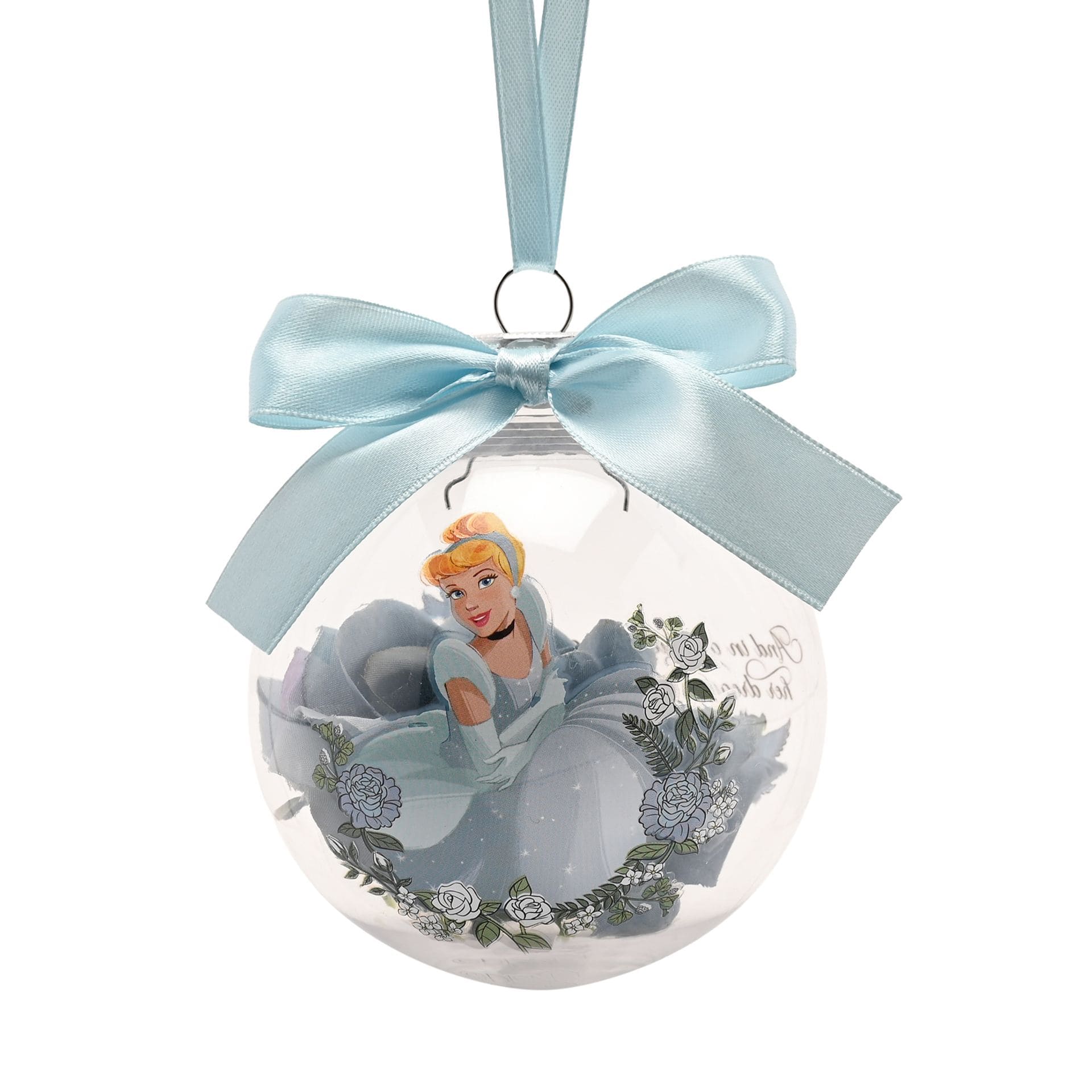 Disney Weihnachtskugel - Cinderella XM23369 - And in a starlit garden her dreams came true Disney Christbaumkugel