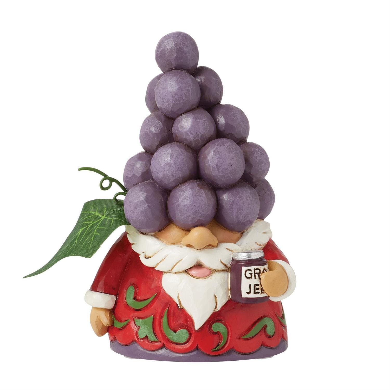 6016527 Jim Shore, Heartwood Creek, Halloween, Grapeful For You, Grape Gnome, Weintrauben Wichtel, Herbstdeko, Halloweendeko, Halloweenfigur, 6016527