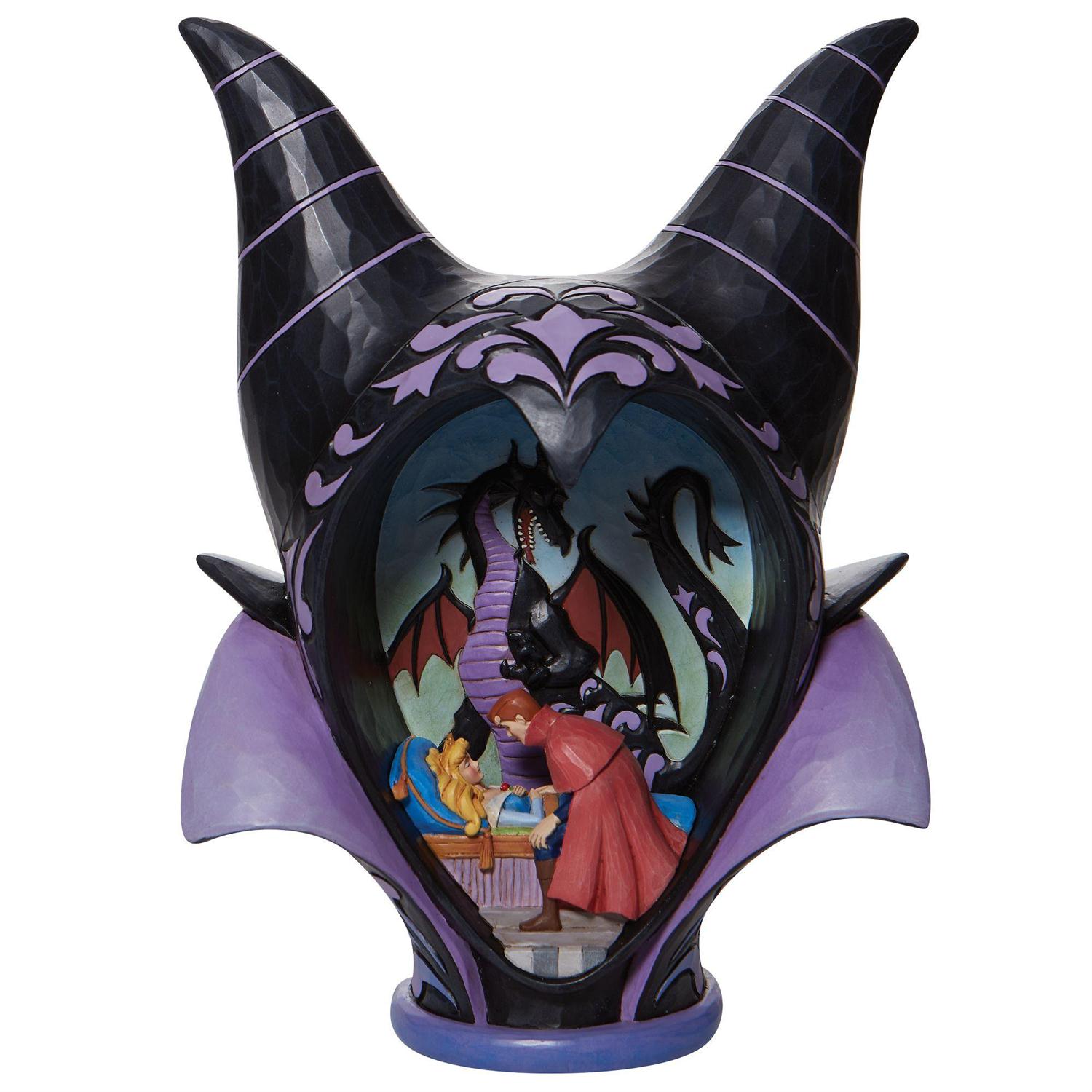 True Love's Kiss - Maleficent / Malefiz Diorama Headdress Figur - Disney Traditions by Jim Shore 6008996 True Love's Kiss - Maleficent / Malefiz Diorama Headdress Figur - Disney Traditions by Jim Shore 6008996