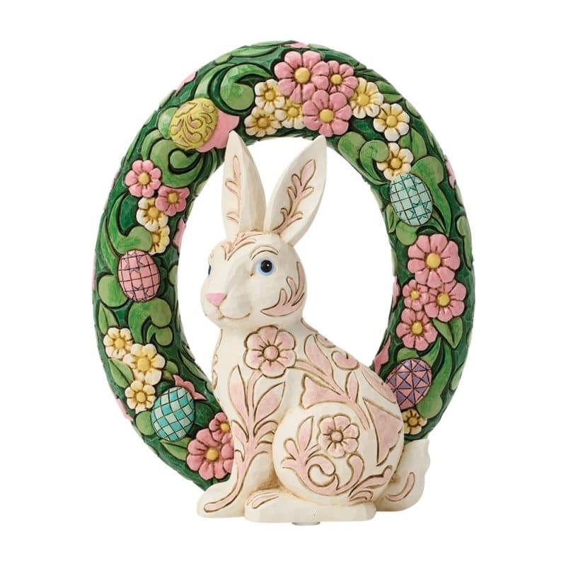 Easter Embrace Osterhase mit Osterei-Kranz - 6018742 Heartwood Creek by Jim Shore Osterhase