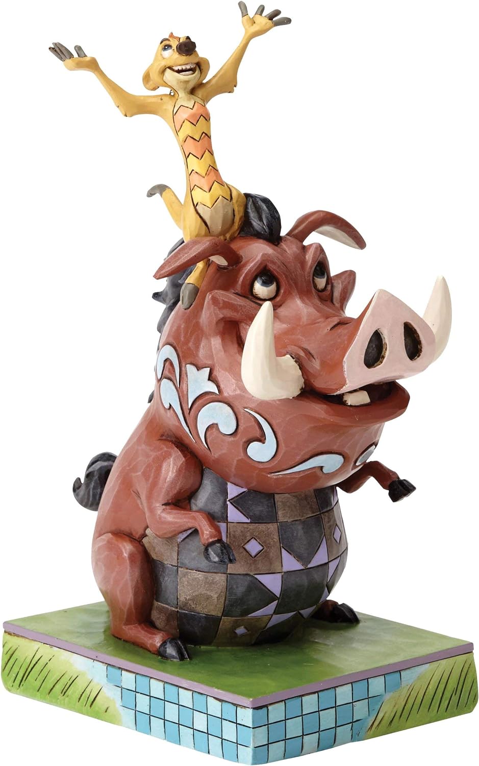 4054281a Disney Traditions, Jim Shore - Carefree Chorts, Hakuna Matata - TImon & Pumbaa / The Lion King, König der Löwen