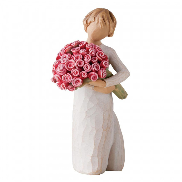 wt-27181a Willow Tree, Willowtree, Demdaco, Susan Lordi, Abundance, Willow Tree Blumen, 27181, Willow Tree Blumenmädchen, Willow Tree Valentinstag, Willow Tree Muttertag, Willow Tree Figur