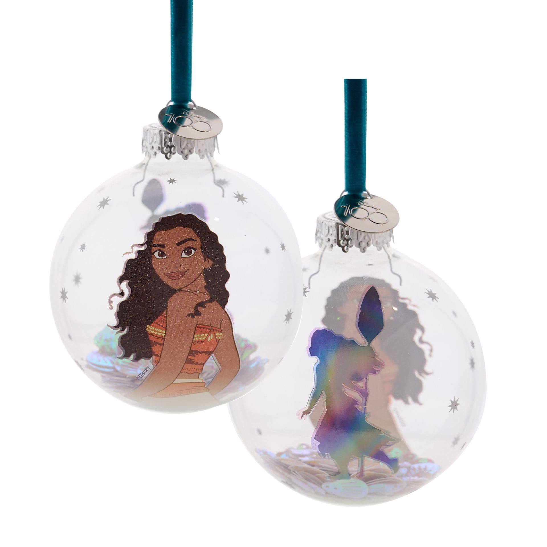 Disney Weihnachtskugeln, DI2038, Disney 100, Acryl-Weihnachtskugel, Disney Moana, Moana Weihnachtskugel, Walt Disney Weihnachten, Disney Moana Bauble, Vaiana