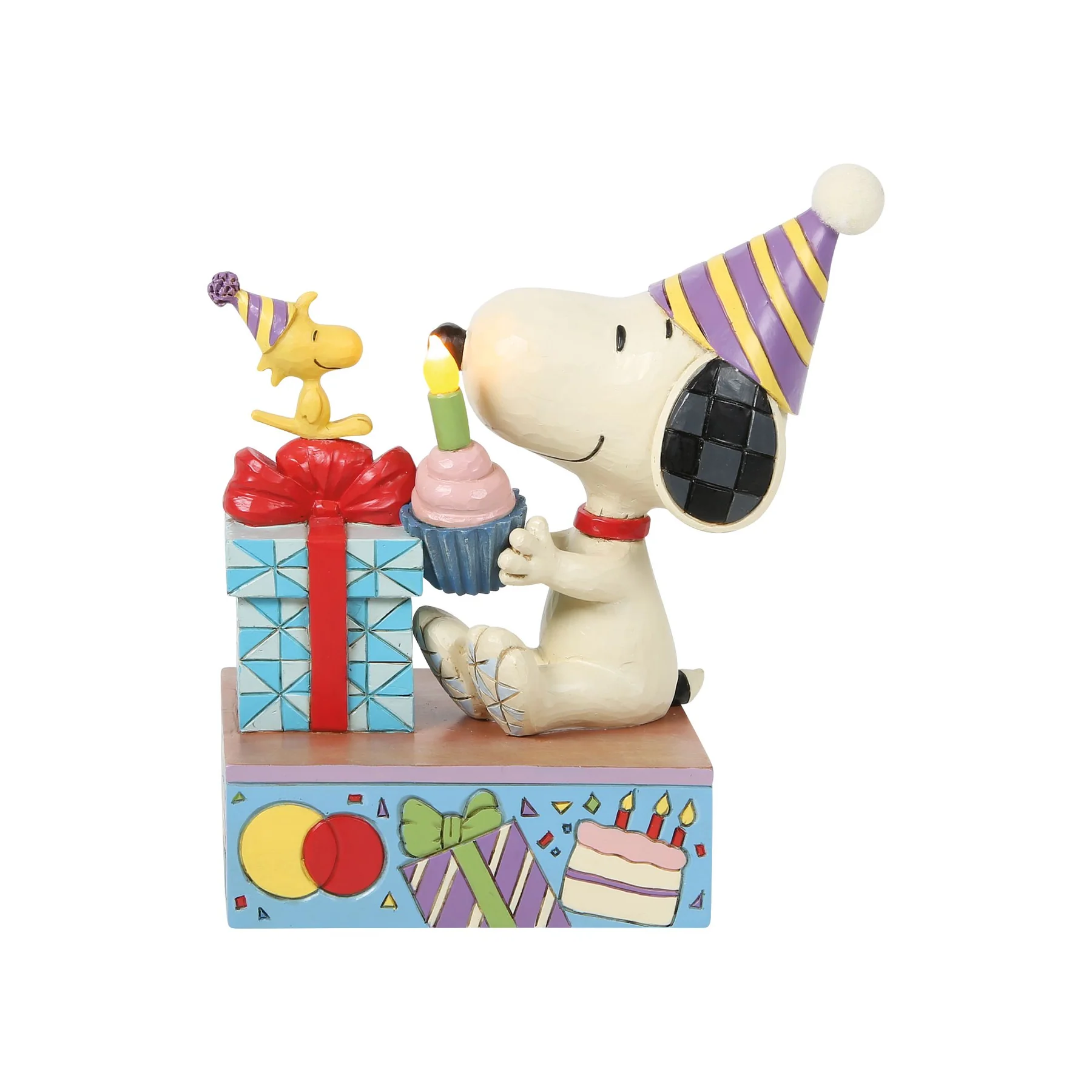 Peanuts - You Take The Cake Snoopy Geburtstagsfigur mit LED Kerze und Cupcake - 6019599 Jim Shore Peanuts Snoopy Figur
