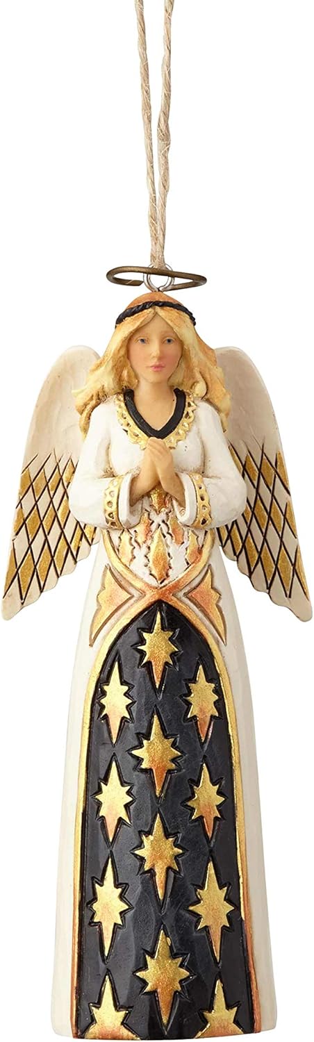 Black & Gold Angel - Engel Ornament Jim Shore Heartwood Creek 6001440 Black & Gold Angel - Engel Ornament Jim Shore Heartwood Creek 6001440