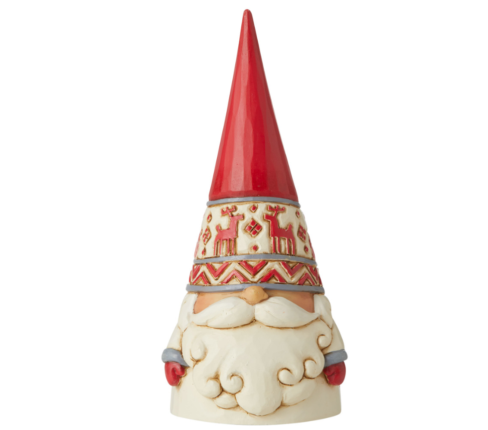 hc-6006623a Heartwood Creek, Jim Shore, Nordic Noel Santa, nordische Weihnachten, Wonders at Work Nordic Noel Holiday Gnome, WIchtel, Zwerg, 6006623