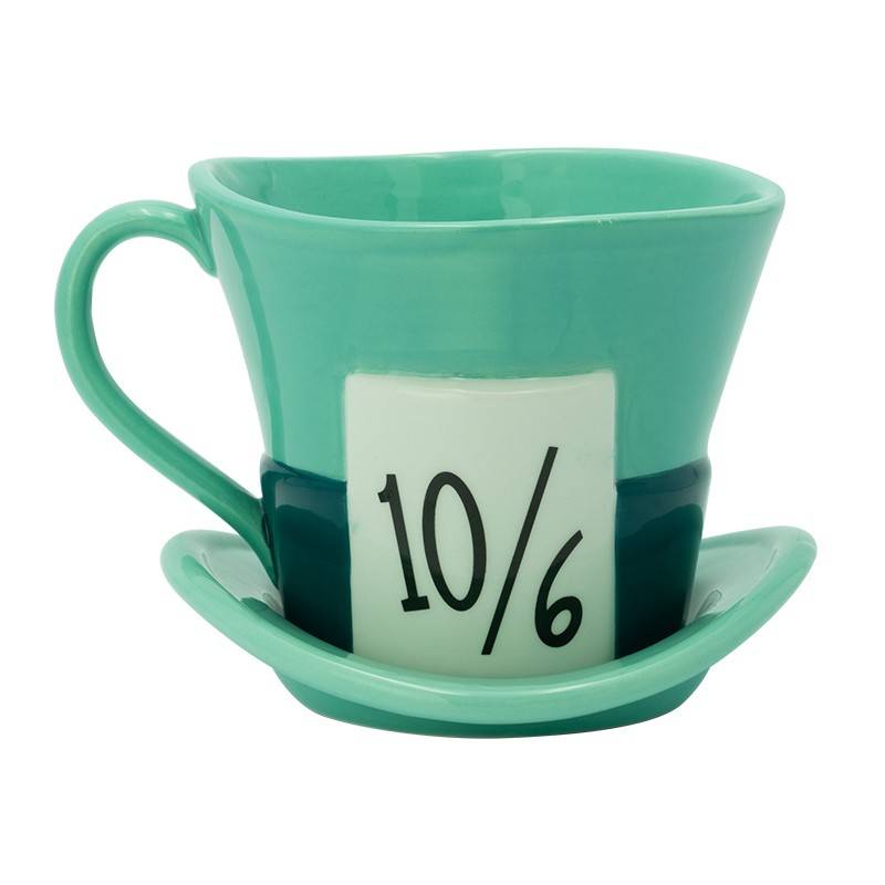 ABYMUG755a Walt Disney Figur, Mad Hatter Mug, ABYMUG755, Abysse Disney, Der verrückte Hutmacher Becher, Tasse, Untertasse, Sammlerfigur, Alice im Wunderland