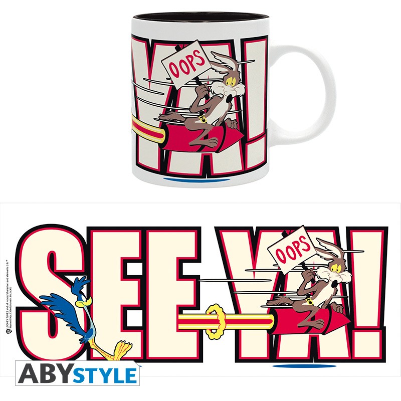 ABYMUG891e Looney Tunes, ABY-Style, Abysse, Becher, Tasse, Kaffeebecher, Wile E. Coyote, Kojote, Road Runner, ABYMUG891